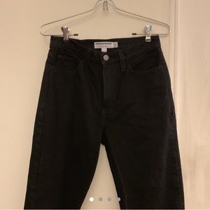 American Apparel Black Mom Jeans